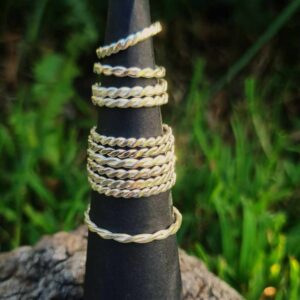 Twists Silver Ring