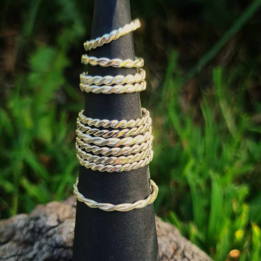 Twists Silver Ring