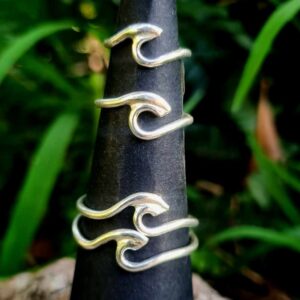 Waves Silver Ring